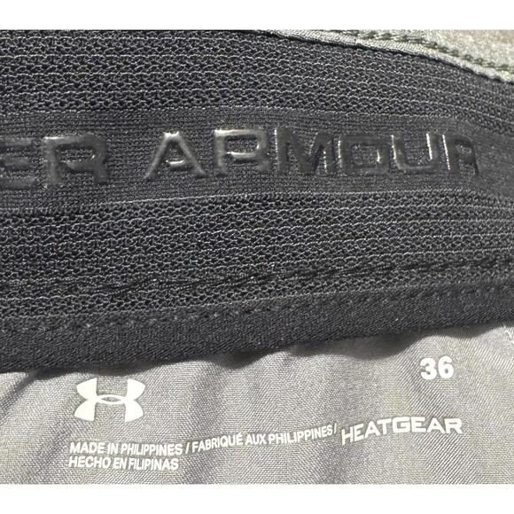Under Armour Showdown Shorts Men's Size 36 Style 1309551 Vented Heat Gear Grey - Picture 4 of 8